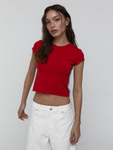 Lace Baby T-Shirts_Red