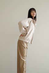 Wool zipup jumper, Cream
