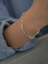 Sea of Youth, silver bracelet_March Birthstone