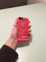 red star pardise hard matte phone case