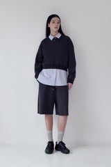 KIRSH プレーンハーフバンディングパンツ [DARK NAVY]