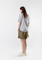 STRIPE TEE white