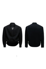 Layered Zip Mock Neck Sweater
