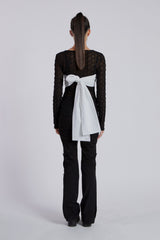 LAYERED KNOT TOP(WHITE)
