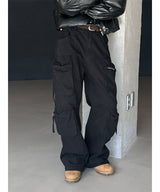 [Unisex] Dyeing string multi cargo pants(3color)