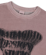 GRUNGE SLOGAN PIGMENT SWEATSHIRT