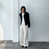 Minimalist Wide Full-Length Pants