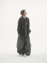 Bailen Shirring Ringer Windbreaker -4C