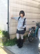 ハイネックツウィンラインスタージップアップ