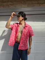 LAUL PAISELY SHORT SLEEVE SHIRT RED