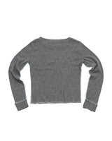 パンチングニット (グレー) WOMENS