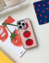 [MADE]トマトケチャップ シルバーエポキシ iPhoneケース