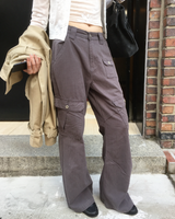 Cotton pocket cargo pants