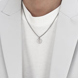 Men's Necklace Circle Pendant Simple Design_CLEF CIRCLE B NEC