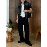 [4SEASON] Regular semi wide cotton pants(2color)