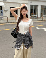 [MADE] Oen button T‑shirt
