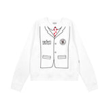 1/2 ROUX BASE SCHOOL FAKE CREWNECK (WHITE)
