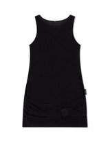 SLEEVELESS RIBBON DRESS(BLACK)