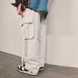 strap elastic pants_white