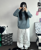 ツーピンタックパラシュートワイドパンツ 🤍🩶🖤4COLOR