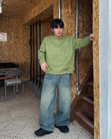 ウォッシュドバルーンデニムパンツ