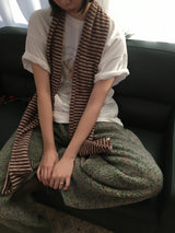 Merlot Stripe Muffler (3 Colors)