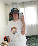 MM TWELVE FLOWER T-Shirts (WHITE)