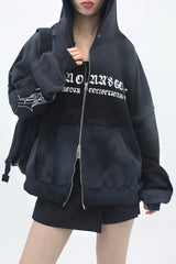 (Unisex) ラフィアンダーティーツーウェイフーディドジップアップ