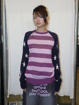 STAR STRIPE KNIT NAVY
