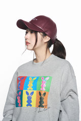 25SS ALIEN RABBIT POPART SWEATSHIRT MELLANGE