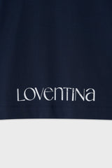 マルチプリンティングTシャツ_ネイビー