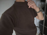 ASCLO フリース ハイネックショートスリーブTシャツ (5color)