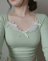 [Baby DONT Cry Yihyun Necklace] Dreamy Crystal Semi Choker Necklace