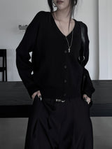 minimal basic knit cardigan (2color)