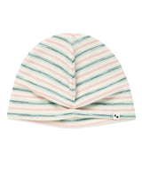STRIPED BUTTON BEANIE PINK(CV2GSUAB21A)
