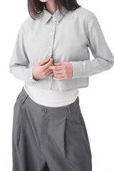  LINE BALANCE CROP SHIRT