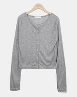 Foda Sheer Ribbed Cardigan