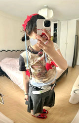 ロング編み＆スタークロシェヘアバンド