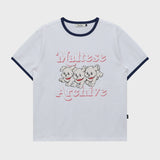Maltese Archive Ringer Half Sleeve T-shirt Ver.2