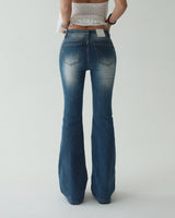 Qwz Pocket Washing Bootcut Jeans