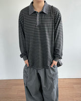 Wash Stripe Pique T-shirt