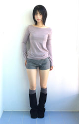 Pale Note Stripe T
