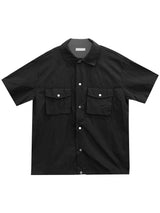 リボルバーナイロン半袖シャツ – M, L (3 Colors)