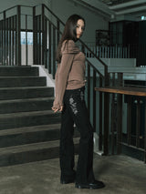 SMOKIN BADDIE DENIM PANTS (BLACK)