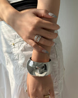 [MADE] Matte Layered Ring (silver)