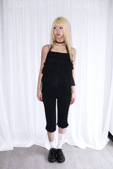 Frill Half midi leggings
