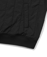 Authentic Logo Quilted Half-Zip Sweatshirt Black