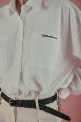 Stripe casual shirt_ivory