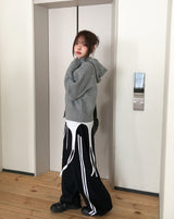 Sein High Neck Hood Knit Cardigan
