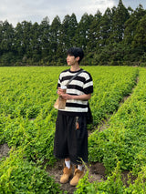 スプリンクルケーブルニットショートスリーブトップ (2 Colors)
